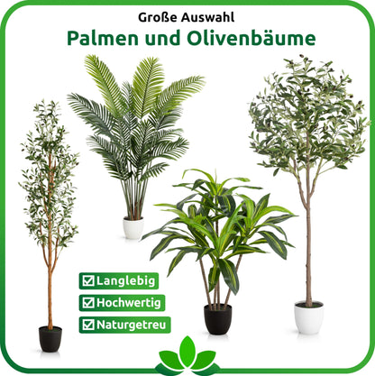 PASCH® Bananenbaum grosse Kunstpflanze – 160 cm, naturgetreu