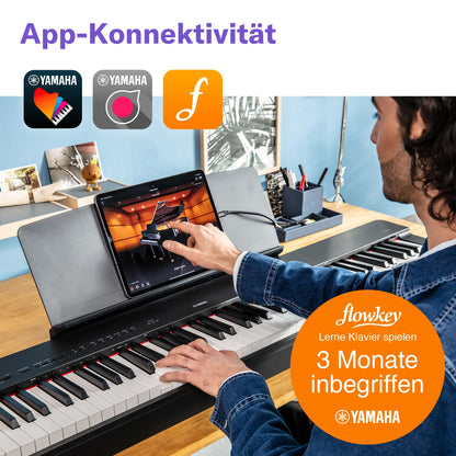 Yamaha P-225 Digitalpiano mit 88 gewichteten Tasten - Weiss
