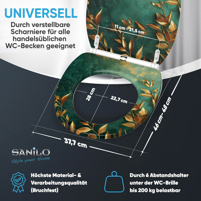 Sanilo Greego WC Sitz - Absenkautomatik, Schnellverschluss