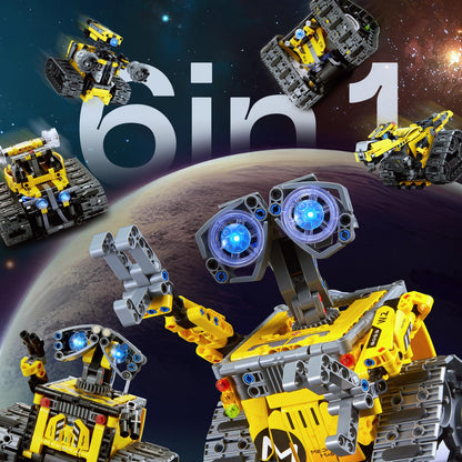 IKUPER Technik Roboter 6-in-1 Bausatz, programmierbar, 631 Teile