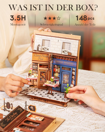 Rolife Book Nook Arcade Dating – DIY Miniaturhaus aus Holz mit LED
