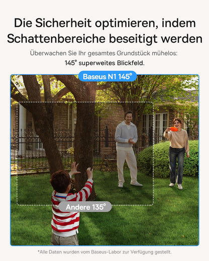 Baseus Security N1 Überwachungskamera Aussen Kabellos 3-Cam Kit 2K