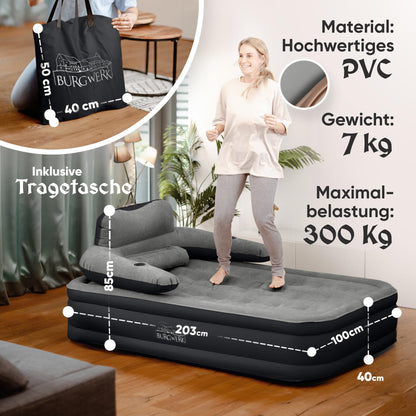 Burgwerk Luftbett selbstaufblasend 1 Person Gästebett 100x200