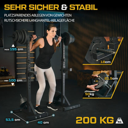 TREX SPORT Squat Rack Krafttraining Hantelständer TX-090S