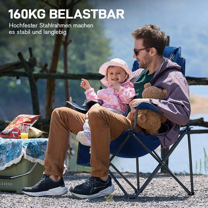 EVER ADVANCED Campingstuhl faltbar, bis 160 kg belastbar, FC-99806