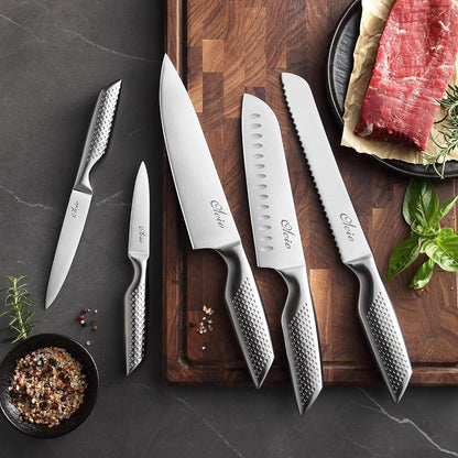 Oleio Maestro Messerblock Set 5-tlg. - Akazienholz Edelstahl