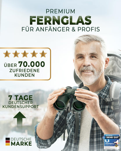 Weidenberger 12x42 Fernglas Outdoor Wasserdicht - Grün
