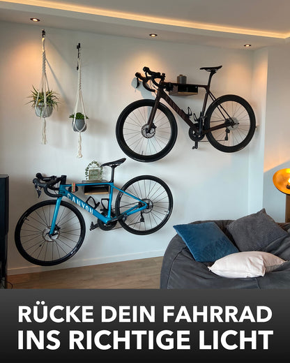 PARAX Fahrradhalter Wandaufhängung Aluminium – Birke M