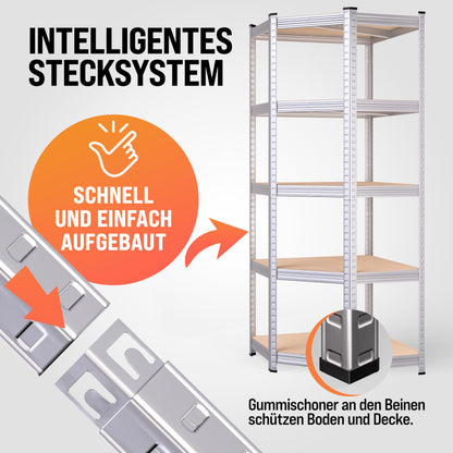 Monzana Schwerlastregal Eckregal Steckregal – 3er Set 2625 kg