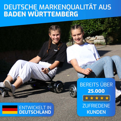 EasyCruiser BLAUSTEIN Hoverkart für 6.5-10 Zoll Hoverboards