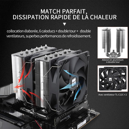Thermalright Peerless Assassin 120 SE CPU-Luftkühler mit 6 Heatpipes