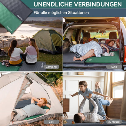 HIKENTURE Isomatte selbstaufblasend 5CM Schaumstoff - Dunkelgrau-A3