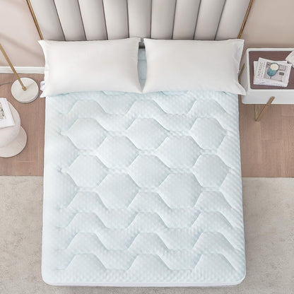 EHEYCIGA Gel Topper 180x200 cm, Memory Foam Matratzentopper, weiss