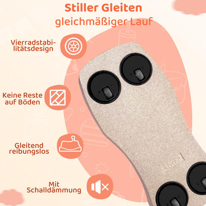 MAMIZO 5 in 1 Rutschauto ab 1 Jahr, Lauflernwagen, bis 20 kg, Beige
