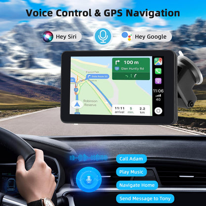 Universal Wireless Carplay Android Auto Display - 7 Zoll