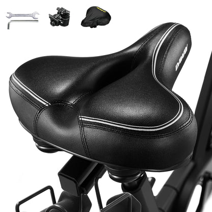 DAWAY C30i Fahrradsattel – Extra breiter Sattel mit Memory-Schaum, Doppelfederung