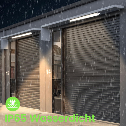 ALUSSO LED Feuchtraumleuchte 117 cm 36W 4000K IP65, 2er-Set