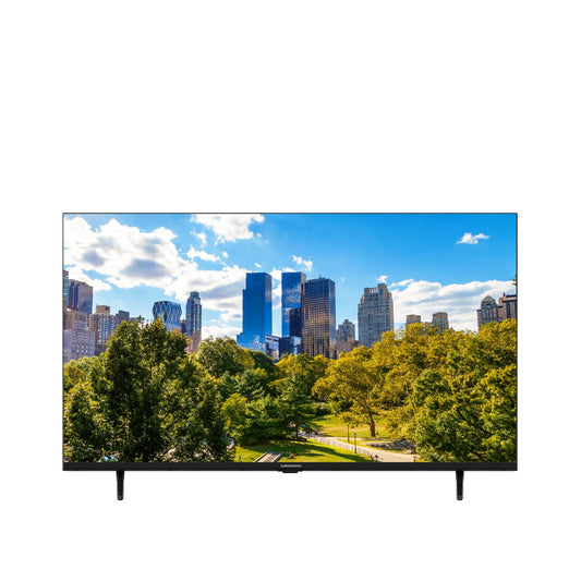 GRUNDIG 40 GFB 5340 LED Fernseher – 40 Zoll Full HD TV. Schwarzes, rechteckiges Gerät zur Wiedergabe von Full HD-Inhalten.