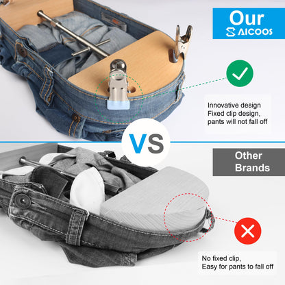 SAICOOS Hosenbunddehner für Jeans, Buche, verstellbar 64–154 cm