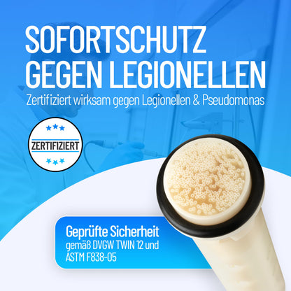 SAFETY CHROM Legionellenfilter – Zertifizierter Ersatzfilter