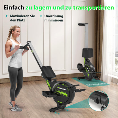 Wenoker Rudergerät Magnetisch - Leise, 16 Stufen, App & LCD