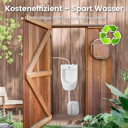 Kunststoff Pissoir Wandurinal Herren – Weiss PVC inkl. Schlauch