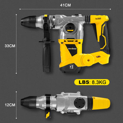ENVENTOR SDS-Plus Bohrhammer Kombihammer - 1500W, 4 Funktionen