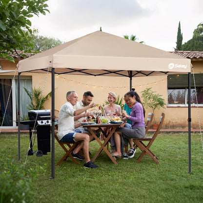 Sekey One-Touch Pop Up Pavillon 3x3 m, wasserdicht, Khaki