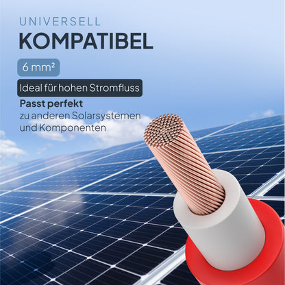 SEPO-Leitungen Solarkabel H1Z2Z2-K 6 mm², 50 m, rot