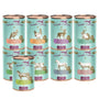 Terra Canis Kennenlernpaket L Hundenassfutter getreidefrei 9 x 400 g, 9 Dosen