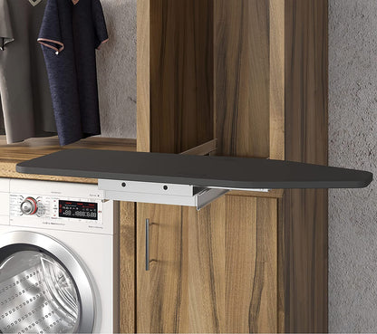 Emuca Klappbares Einbau-Bügelbrett 810x300 mm mit Bezug
