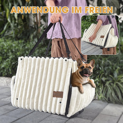 MIXJOY Hunde-Autositz für kleine und mittlere Hunde, Beige