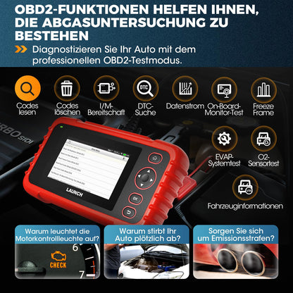 LAUNCH CRP123X V3.0 OBD2 Diagnosegerät mit 7 Reset-Funktionen