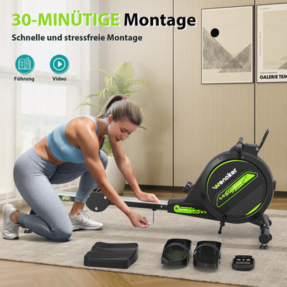 Wenoker Rudergerät Magnetisch - Leise, 16 Stufen, App & LCD