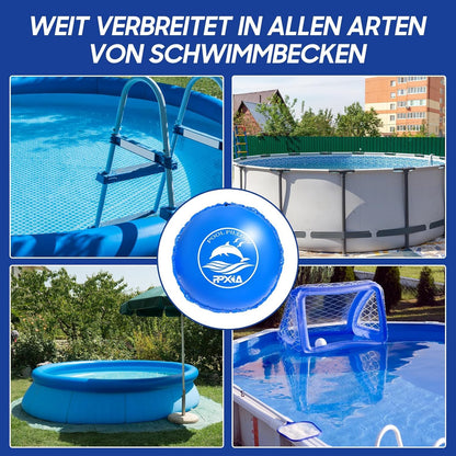 Poolkissen Winter Rund 4m – XXL Luftkissen für Poolabdeckung