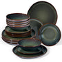 Onader Tafelservice Steingut unregelmässig 18-teilig - Moosgrün: Unregelmässiges moosgrünes Steingut für 6. Servieren.