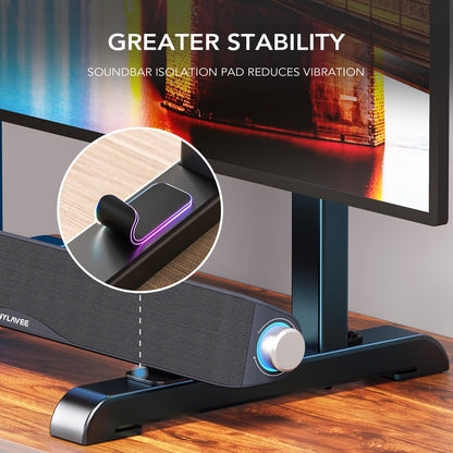 AX WABER TV-Ständer höhenverstellbar für 24-86 Zoll, VESA 800x600