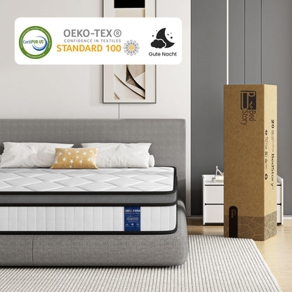 BedStory Taschenfederkern Matratze Orthopädisch 90x200cm H3