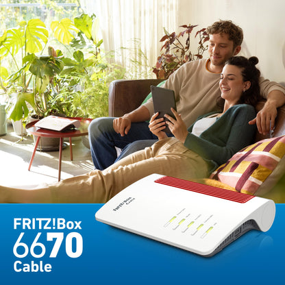 FRITZ!Box 6670 Cable WLAN Router für Kabelanschluss – Wi-Fi 7