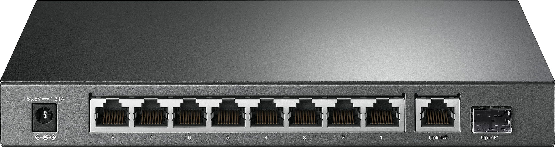 TP-Link TL-SG1210P 10 Port Gigabit PoE LAN Switch - 63W Schwarz. Schaltet Gigabit-LAN und speist PoE für Geräte.