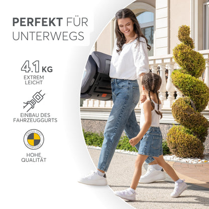 KikkaBoo i-AID Kindersitz i-Size Gr. 2-3 ohne ISOFIX - Schwarz