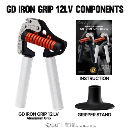GD Iron Grip 80 Light Handtrainer, verstellbar 55 bis 176 lbs