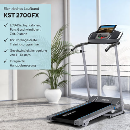 KINETIC SPORTS KST2700FX Klappbares Elektro-Laufband bis 10 km/h