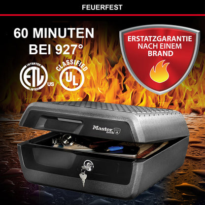 Master Lock LCFW30100 Feuer/Wasser-Sicherheitskassette Gross Schlüsselschloss