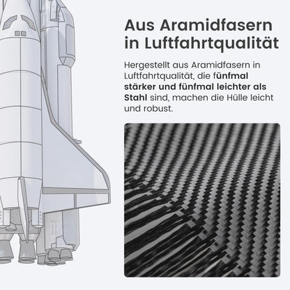 pitaka iPhone 16 Pro Max Ultradünne Aramid Hülle - Grauschwarz