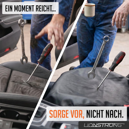 LIONSTRONG Autositzschoner Vordersitz wasserdicht, Kunstleder, 2 Stück