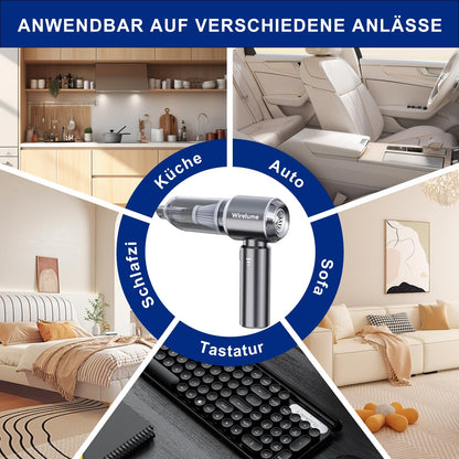 Wirelume Handstaubsauger ST-6653Plus, kabellos, 22000 Pa, dunkelgrau