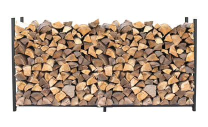 QUICK STAR Metall Kaminholzregal Anthrazit 200x115cm mit Schutzhülle