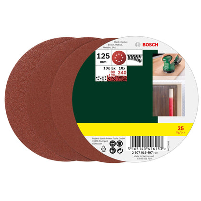 Bosch PEX 400 AE Exzenterschleifer + 25tlg. Schleifblatt-Set