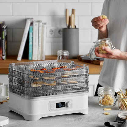 SPRINGLANE Dora Edelstahl-Dörrautomat mit 5 Ebenen – Weiss